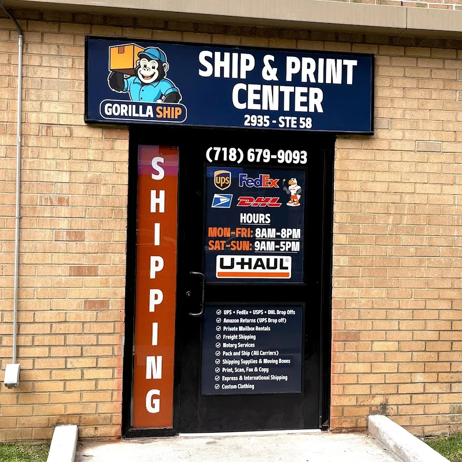GorillaShip Ship & Print Center (UPS, USPS, FedEx, DHL, PUDO, VINTED GO, Mailbox Rental, Notary) — exterior