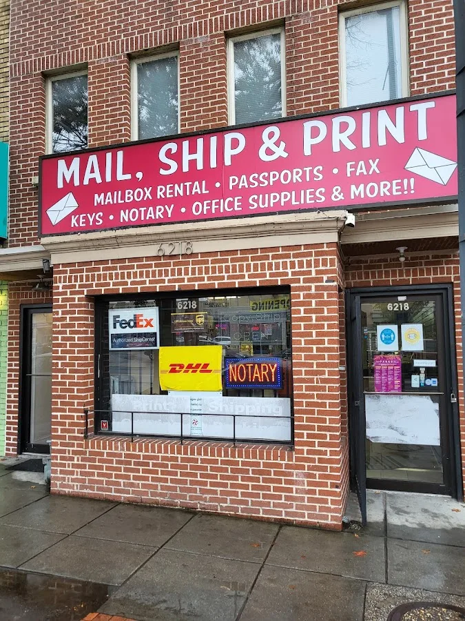 Mail, Ship & Print — exterior