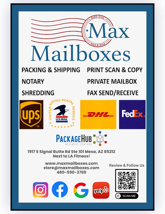 Max Mailboxes — exterior