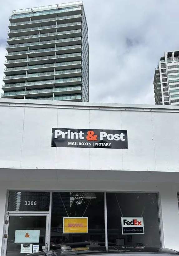 Print & Post Mailboxes Notary Fedex DHL Copies Apostille — exterior