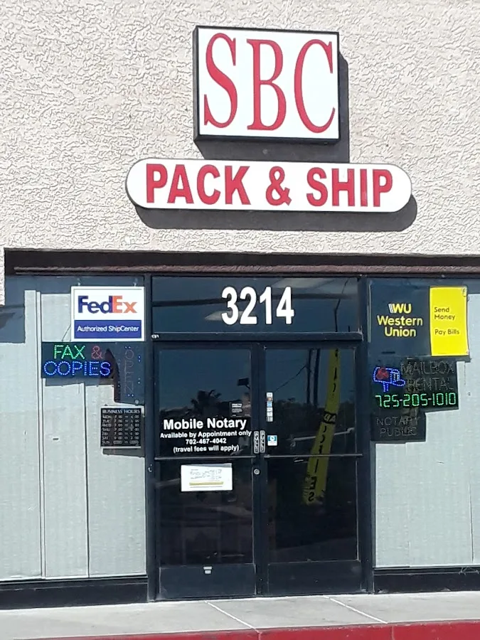 SBC Pack & Ship — exterior
